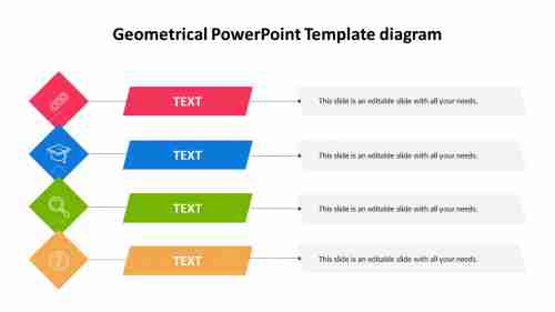Geometrical PowerPoint Template diagram